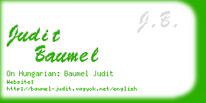 judit baumel business card